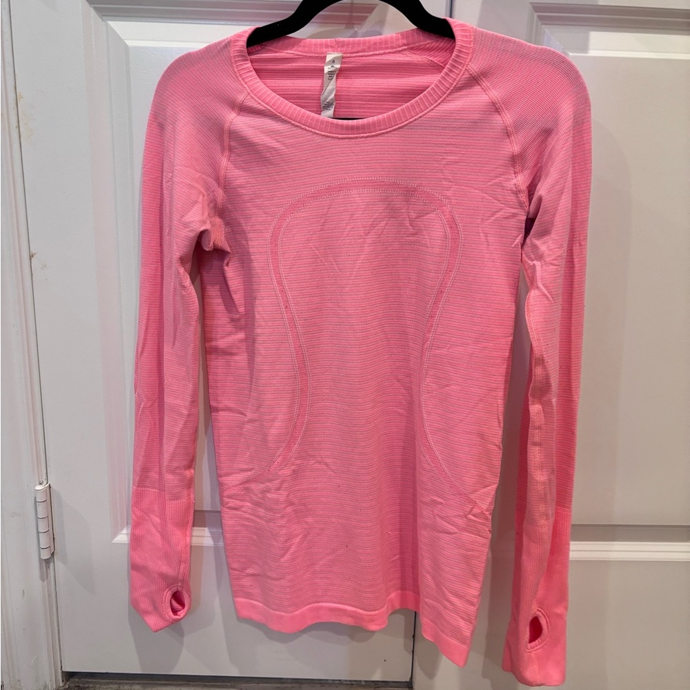 lululemon athletica Pink Long Sleeve Top